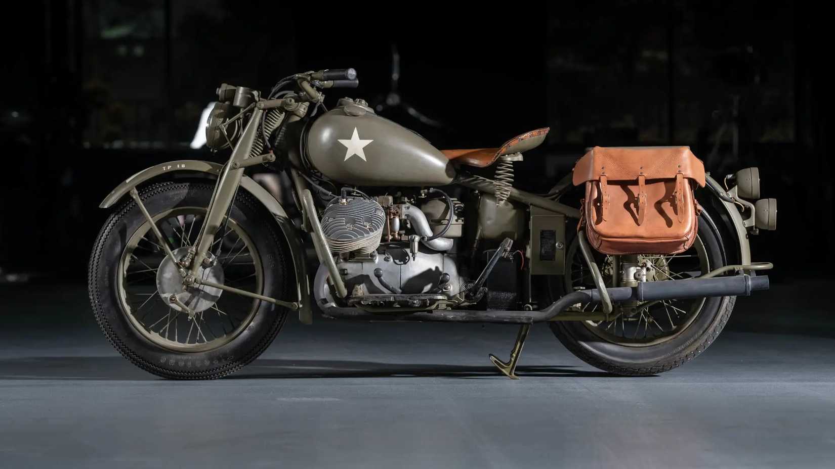 Indian 841 military-spec model side profile view