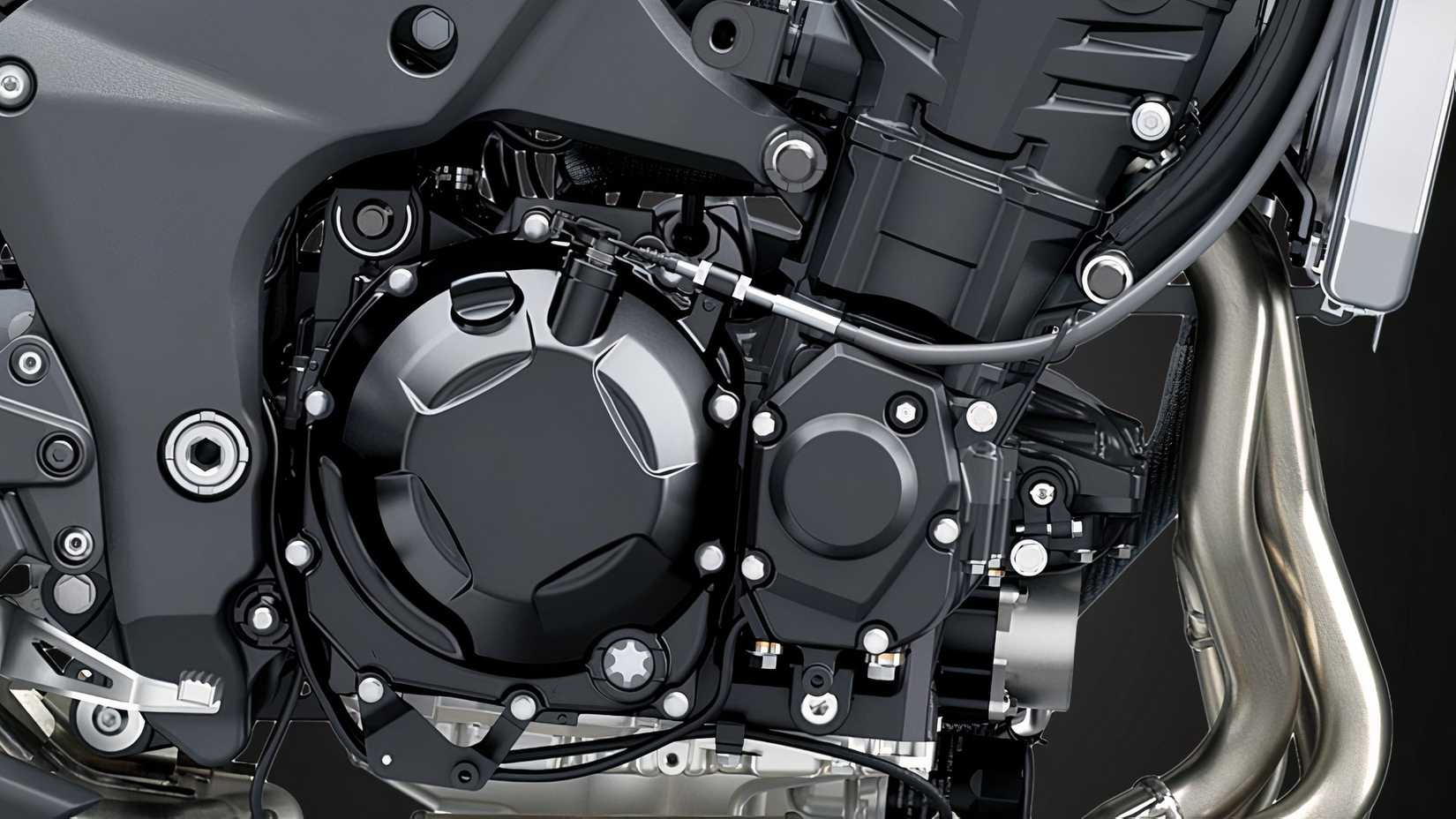 Close do motor da Kawasaki Ninja 1100SX