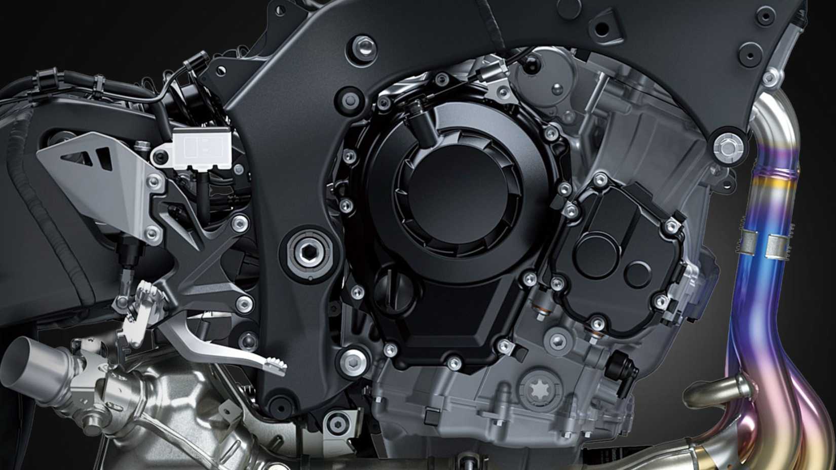 Close do motor Kawasaki Ninja ZX-10R