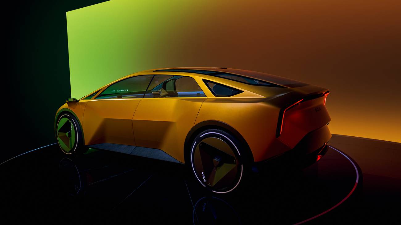 Imagem estática traseira 3/4 do Kia Vision Meta Turismo Concept