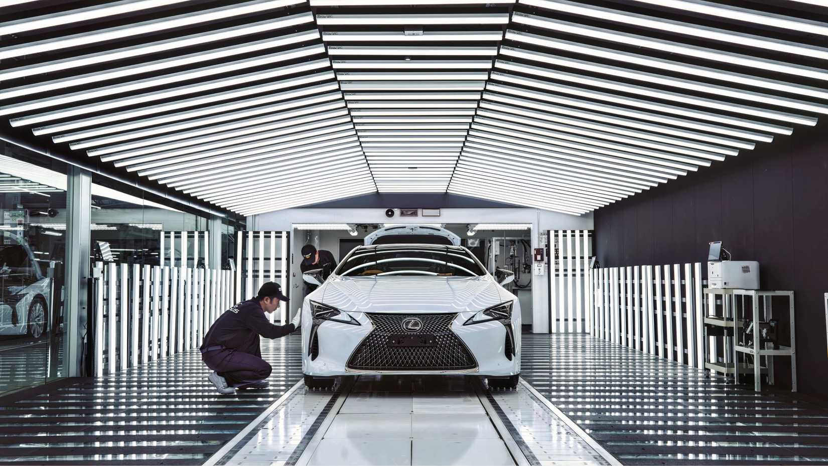 A view from inside the Lexus Motomachi Plant in Japan's Aichi Prefecture