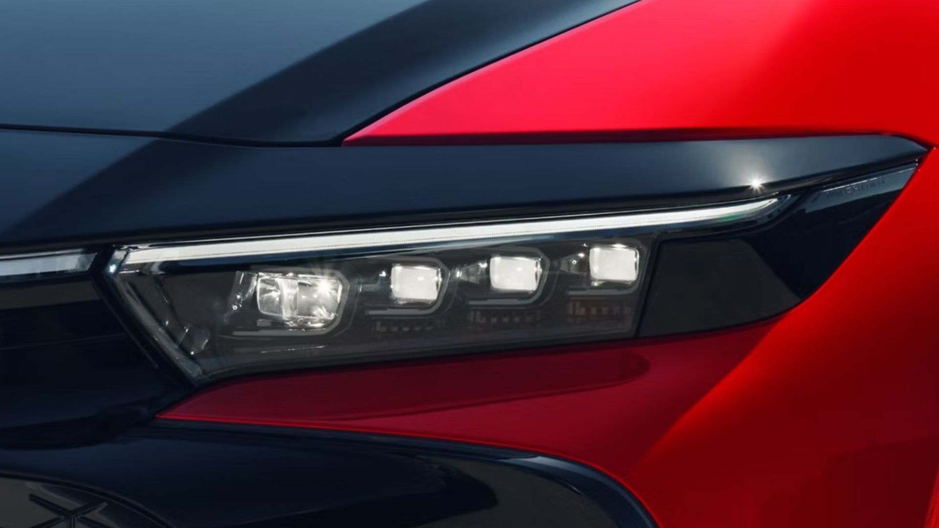 Close-up shot of a 2026 Toyota Crown's headlight