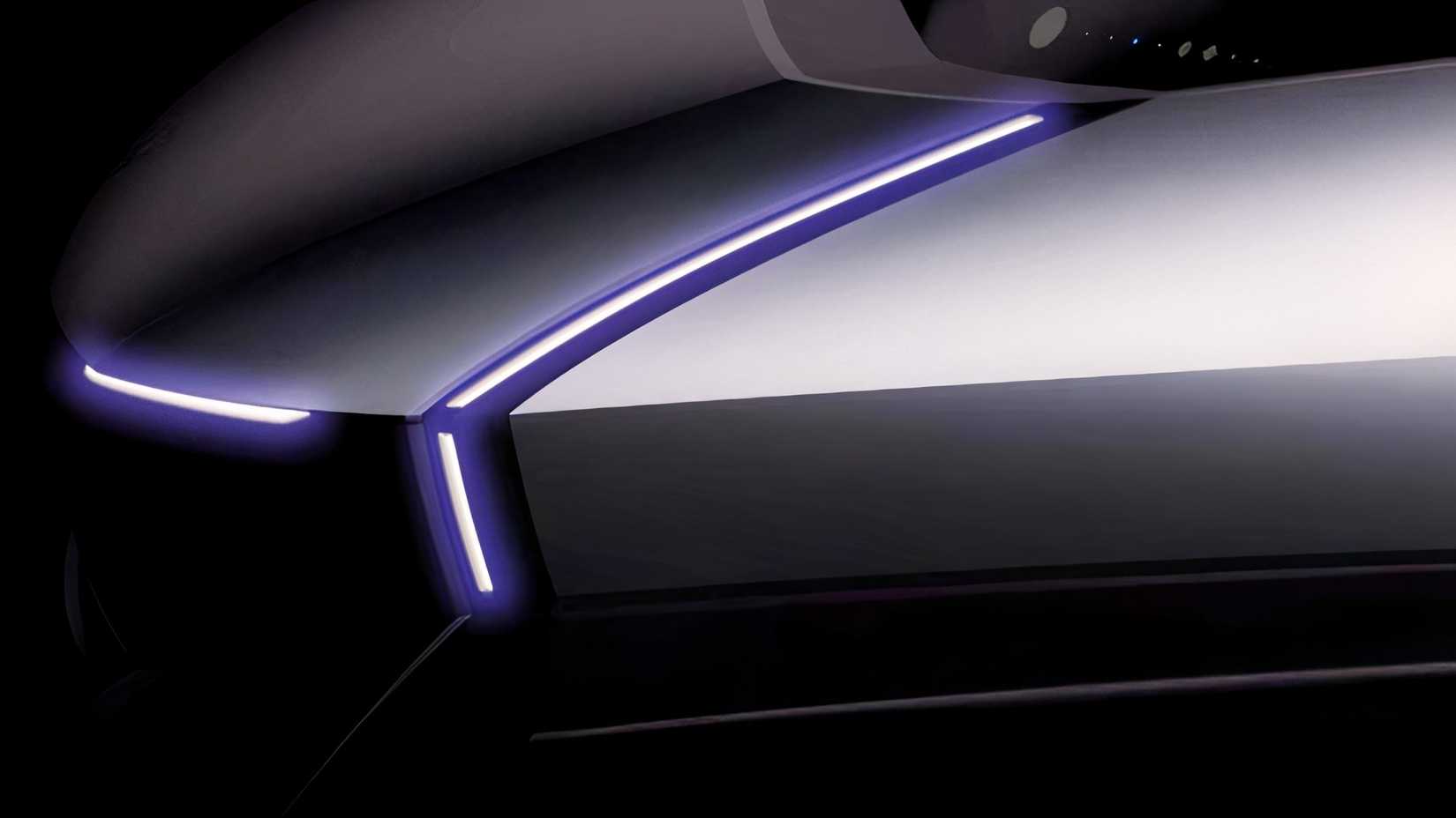 Close-up of the Hyundai Earth Concept's headlights