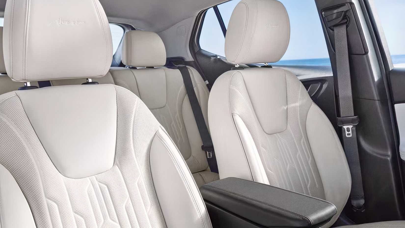 Interior shot of a 2026 Buick Encore GX showing front seats