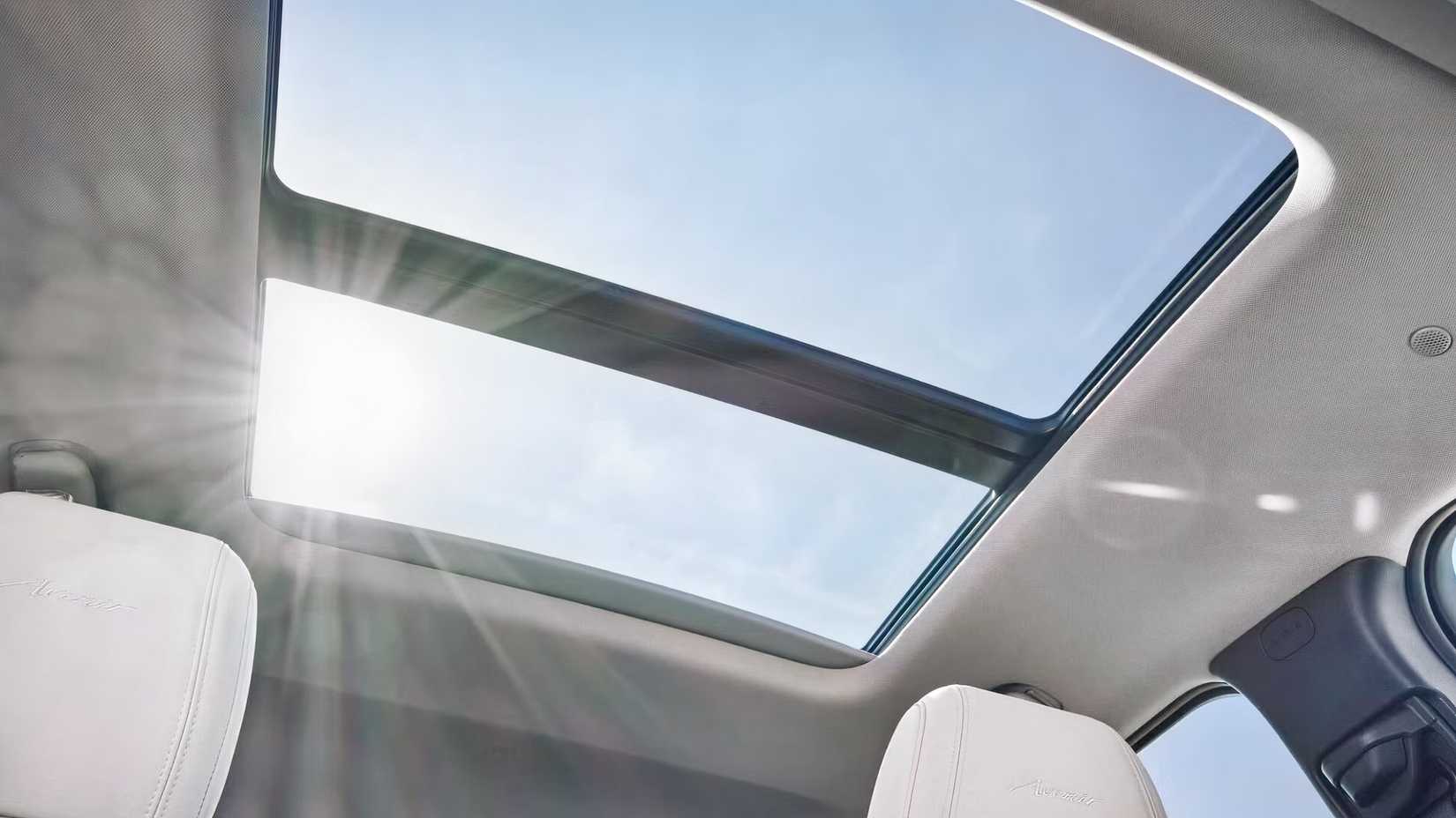 Interior shot of a 2026 Buick Encore GX showing sunroof
