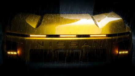 Grande plano frontal do teaser do Nissan Xterra