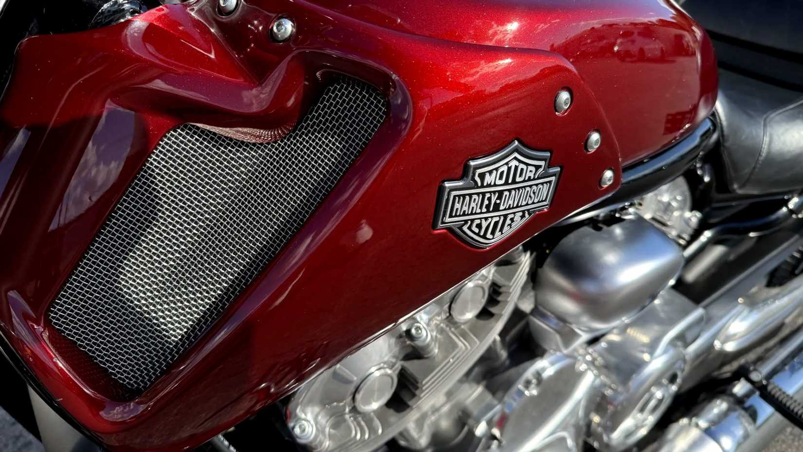 2009 Harley-Davidson V-Rod Muscle Logo Closeup