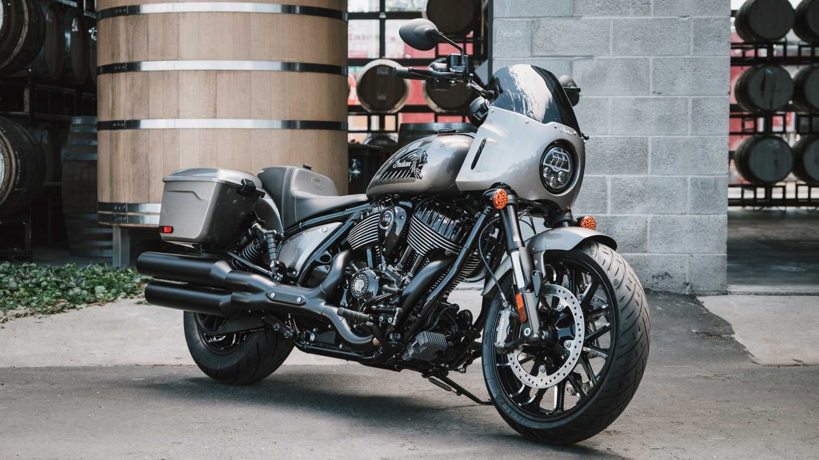 2026 Indian Sport Chief RT parked, front third quarter shot