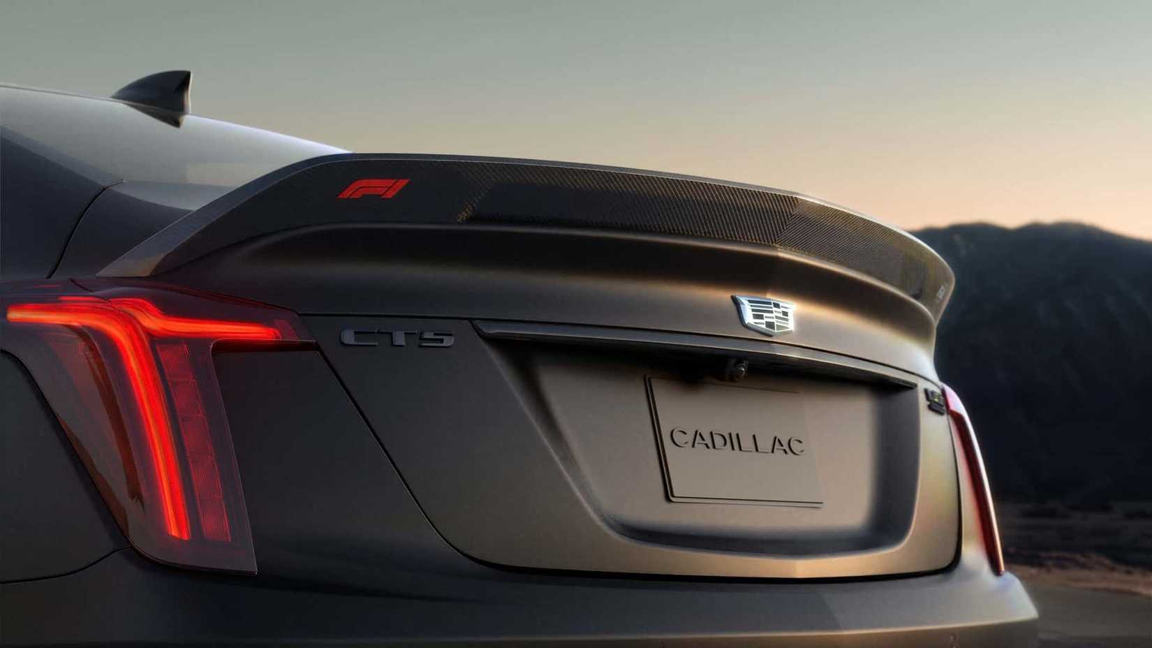 Rear close-up of a 2026 Cadillac CT5-V Blackwing F1 Collector Series