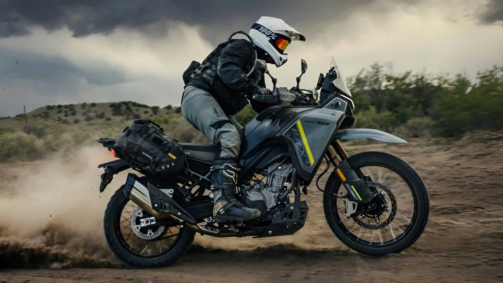 2026 CFMoto Ibex 450 hardcore off-roading vista de perfil lateral