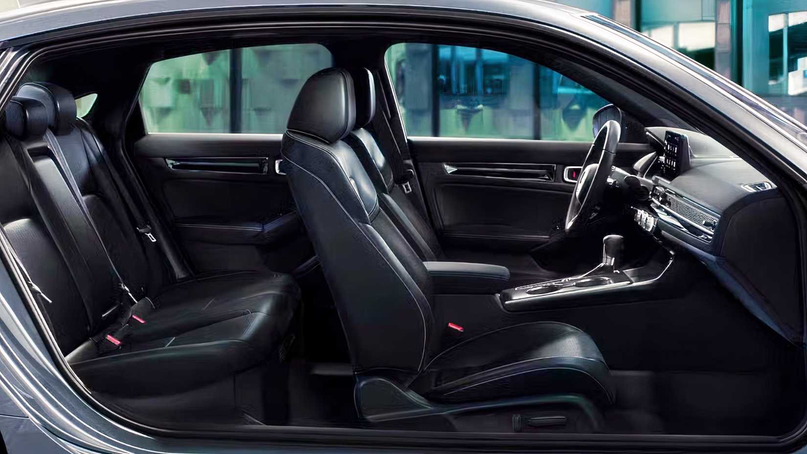 2026 Honda Civic Hybrid Interior Cutaway mostrando o layout dos assentos