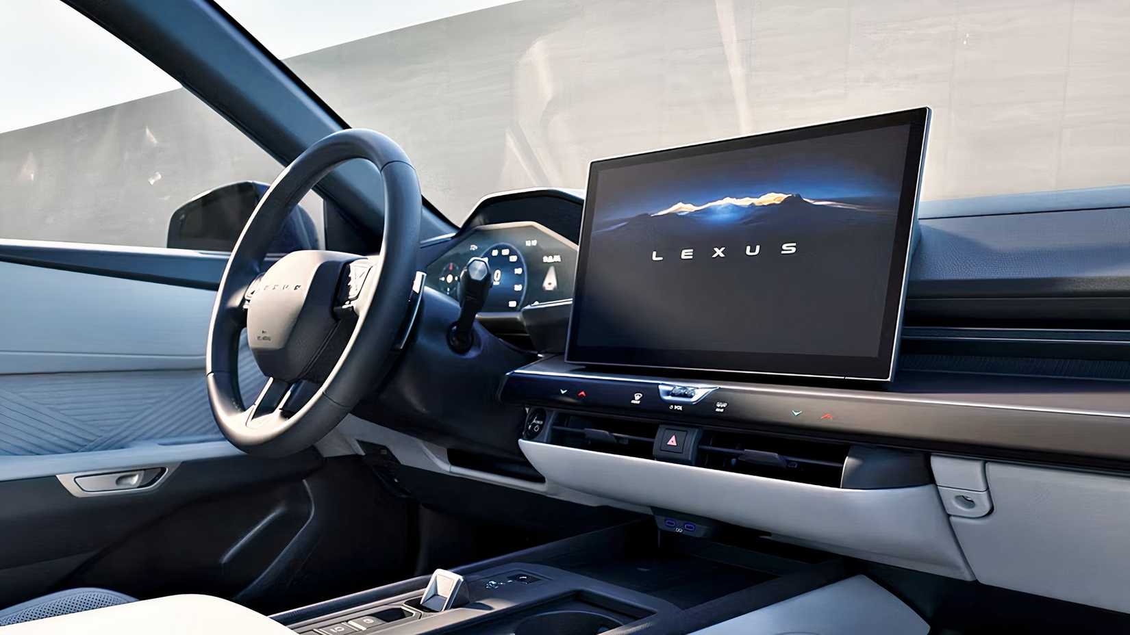 Foto do interior do Lexus ES 350h 2026 mostrando o painel