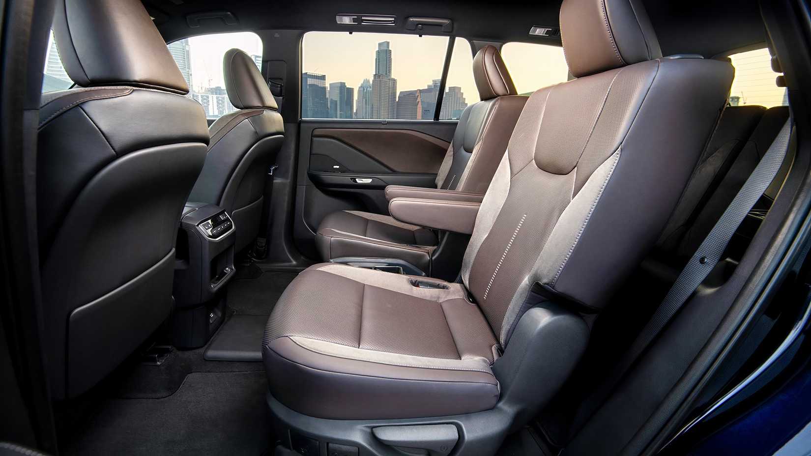2026 Lexus TX 550h+ interior shot showing middle seat