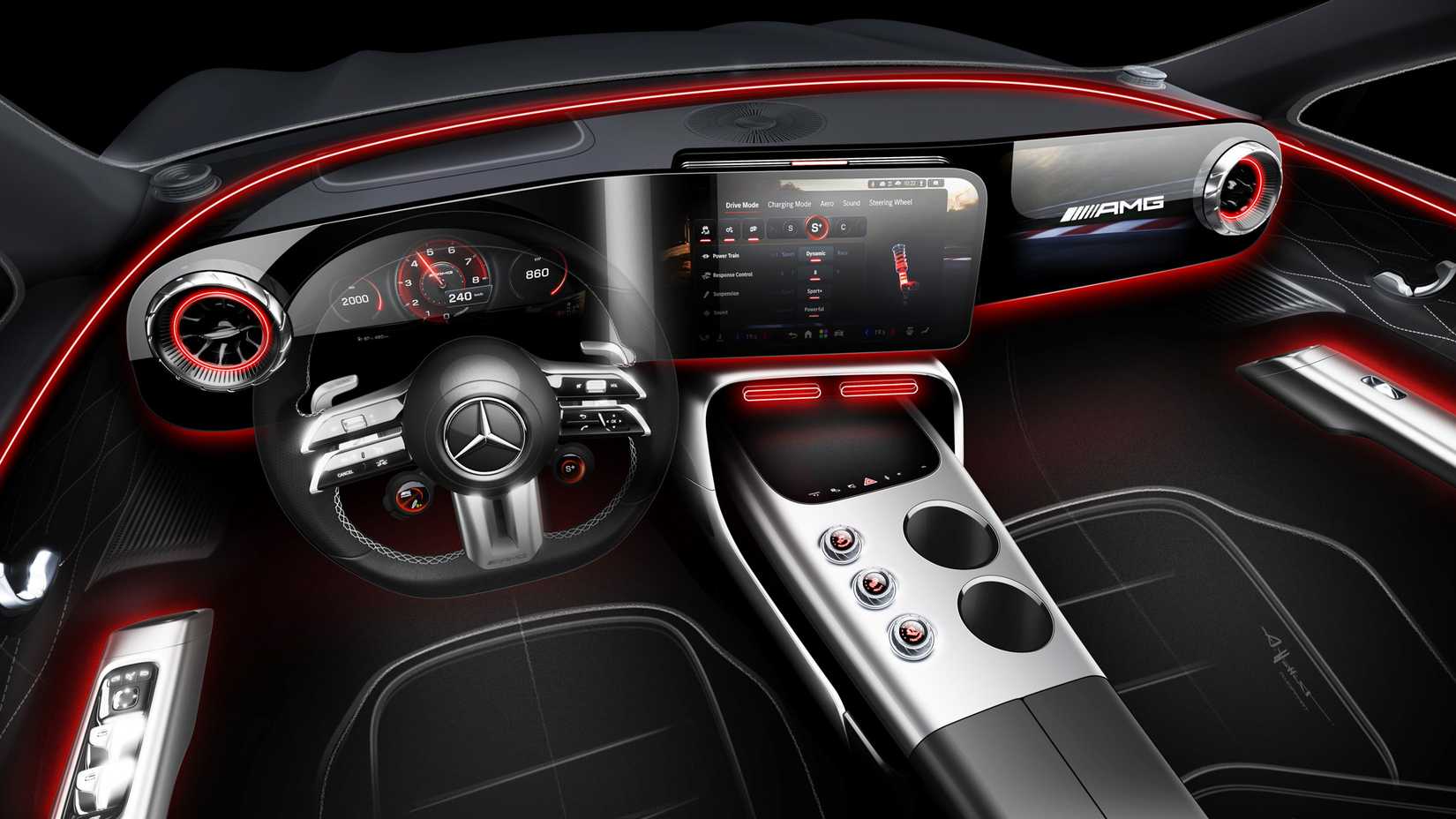 2027 Mercedes-AMG GT 4 portas cupê-32