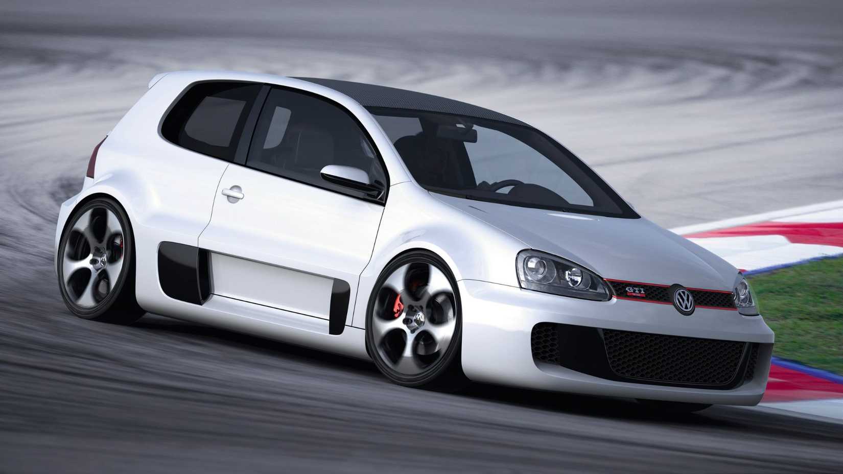 2007 VW Golf GTI W12-650 Frente 3/4 ângulo curvas na pista