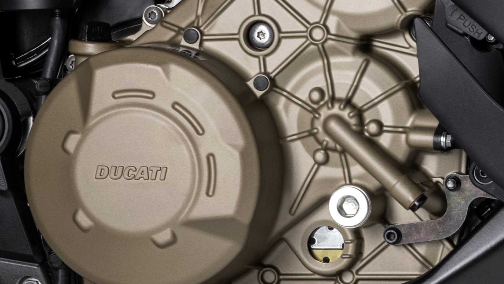 Detalhe aproximado do motor Ducati Multistrada V4 S