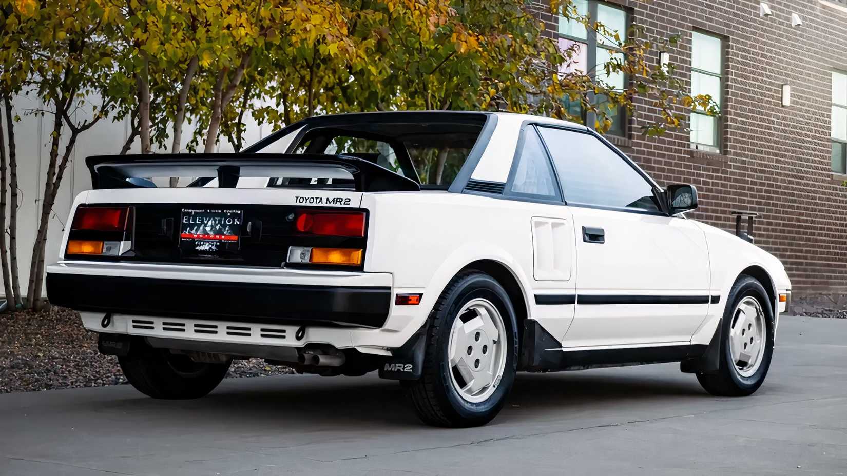 1985 Toyota MR2 In White AW11 Rear Shot