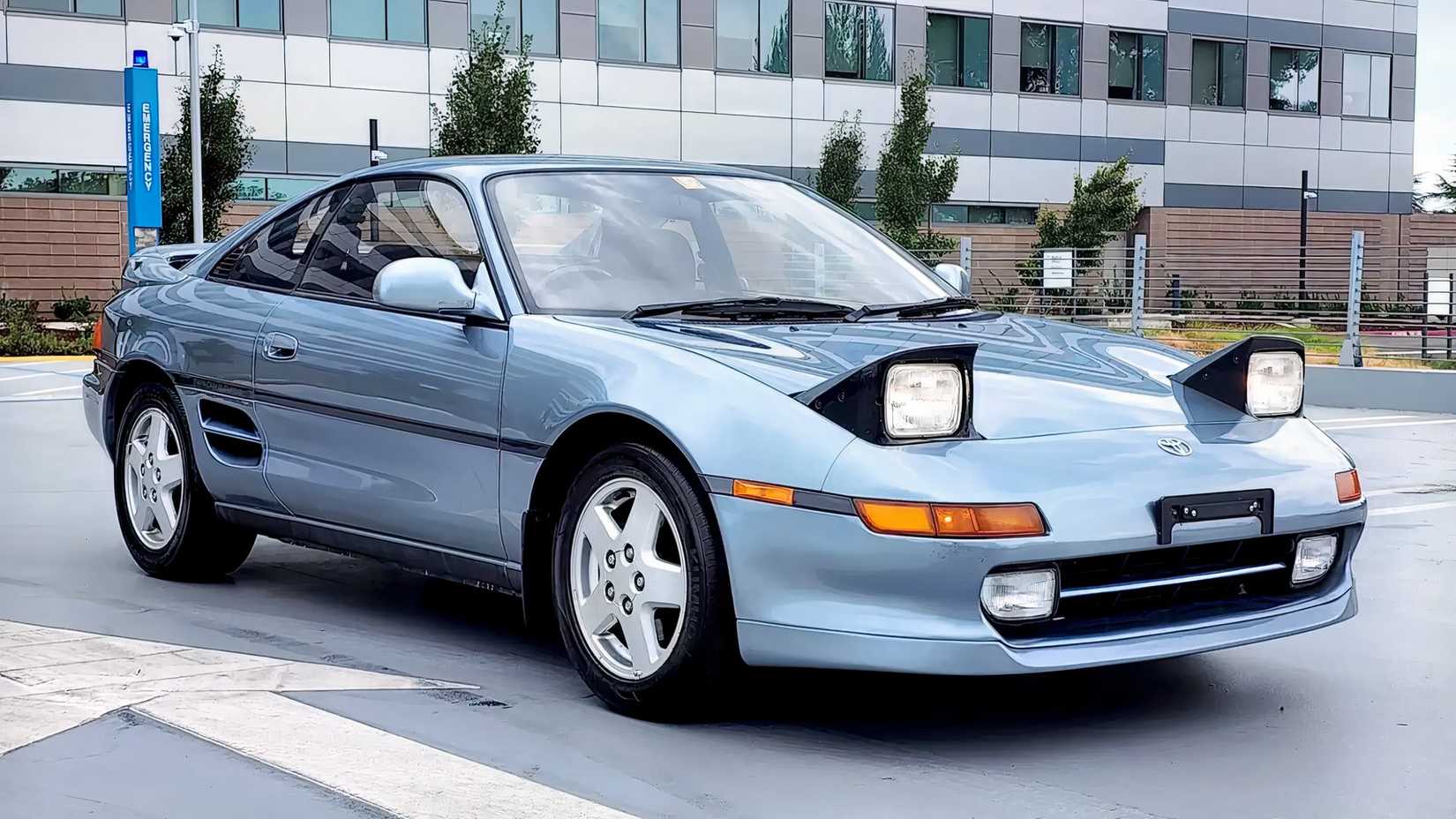 1993 Toyota MR2 Turbo 5-Speed Steel Gray Mist Wide Shot