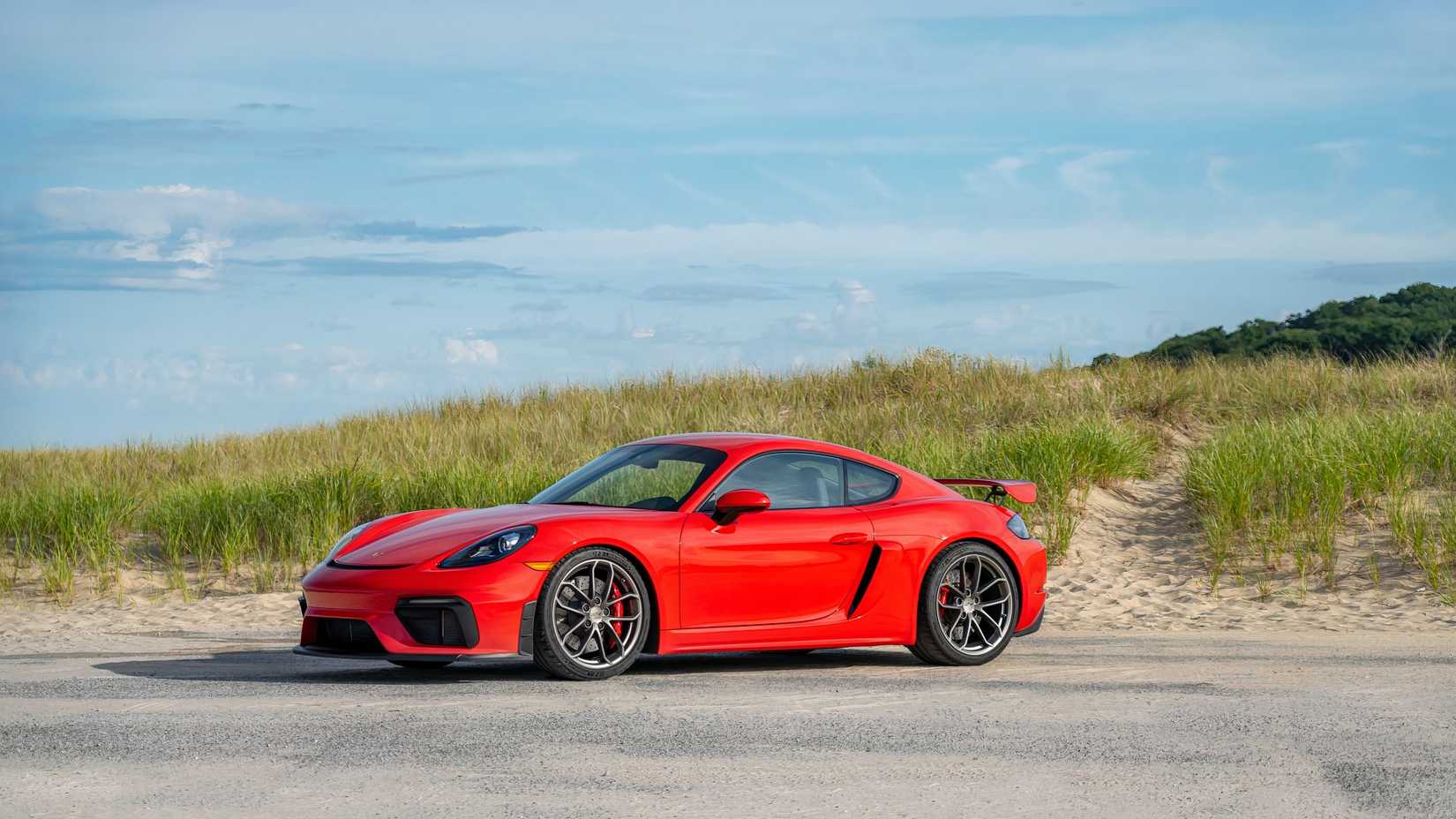 2023 Porsche 718 Cayman GT4 in red