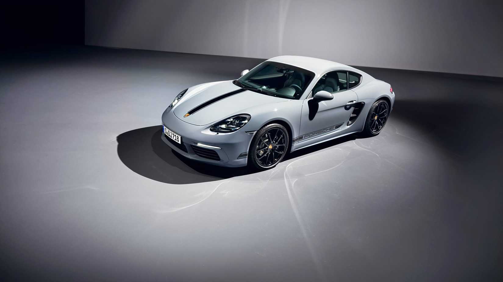 2026 Grey Porsche 718 Cayman S Front shot