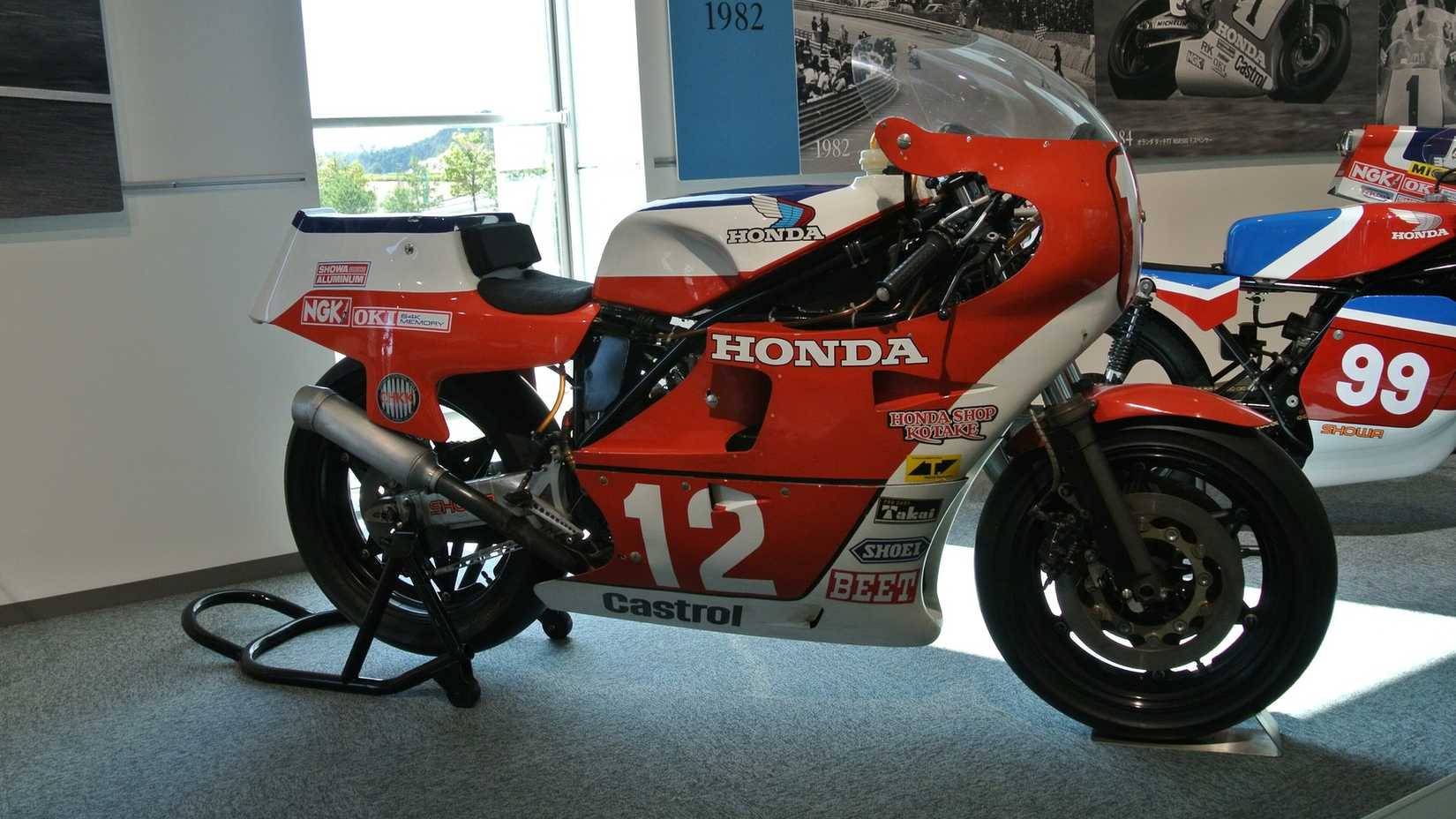 Honda NR500 on display at the Honda Collection Hall