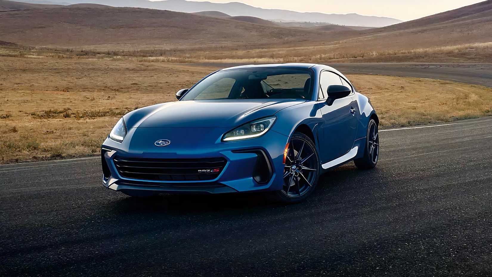 2026 Subaru BRZ front 3/4 parked on the road