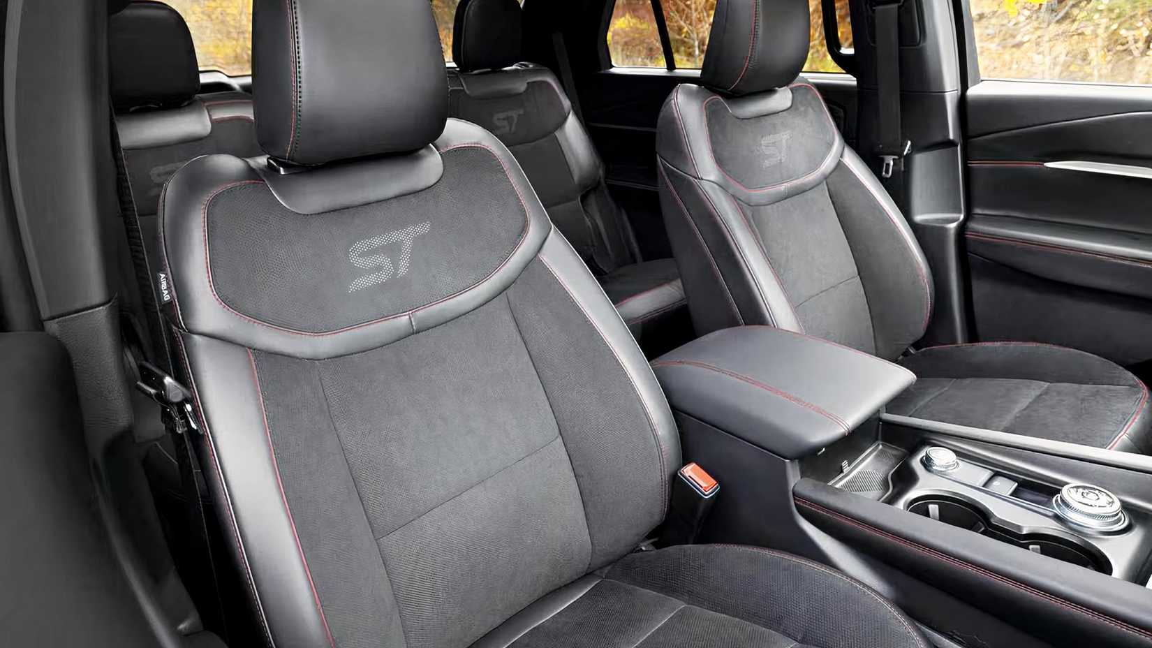 2026 Ford Explorer ST interior showing front seats