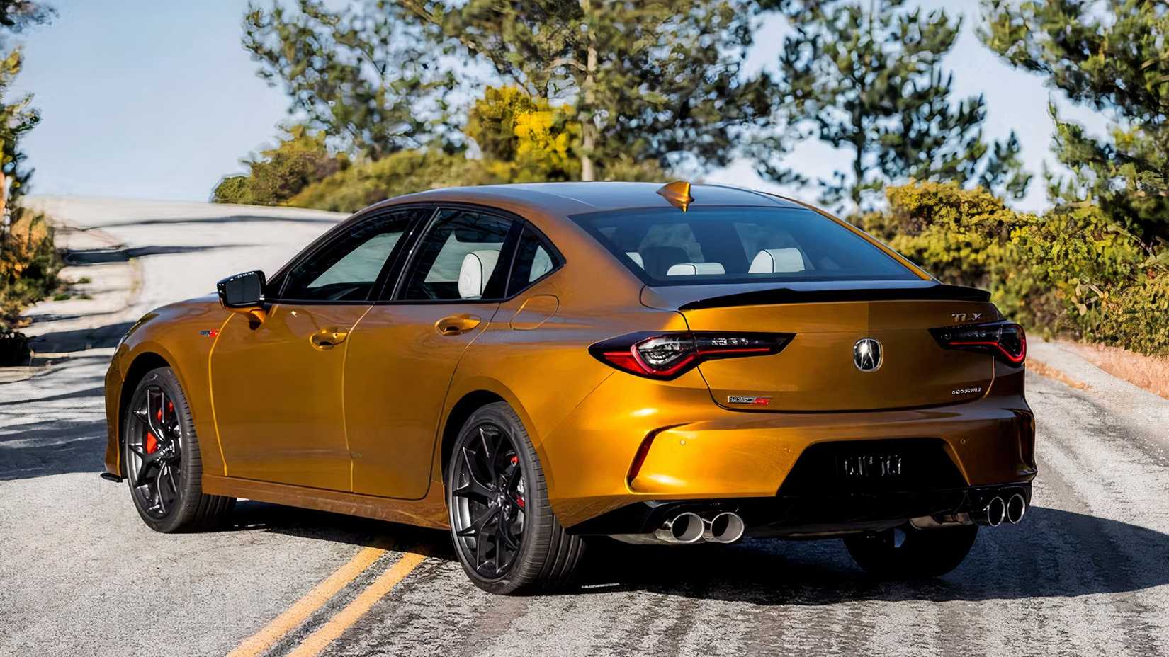 2025 Acura TLX in gold rear 3/4