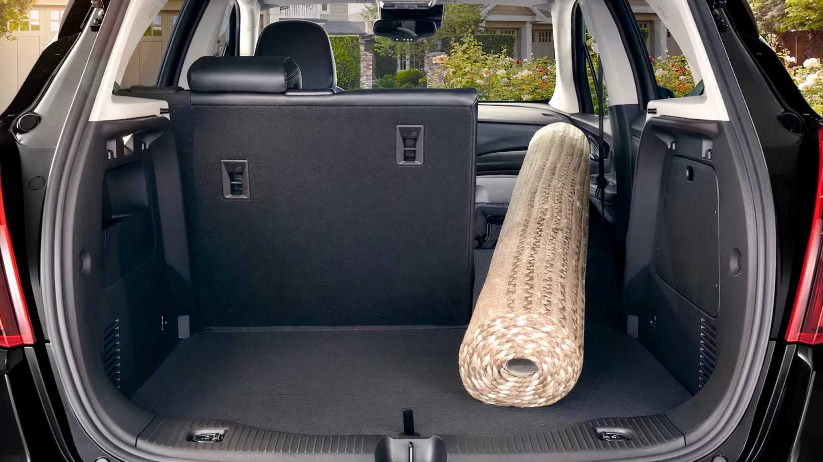 Rear shot of a 2021 Buick Encore showing cargo area