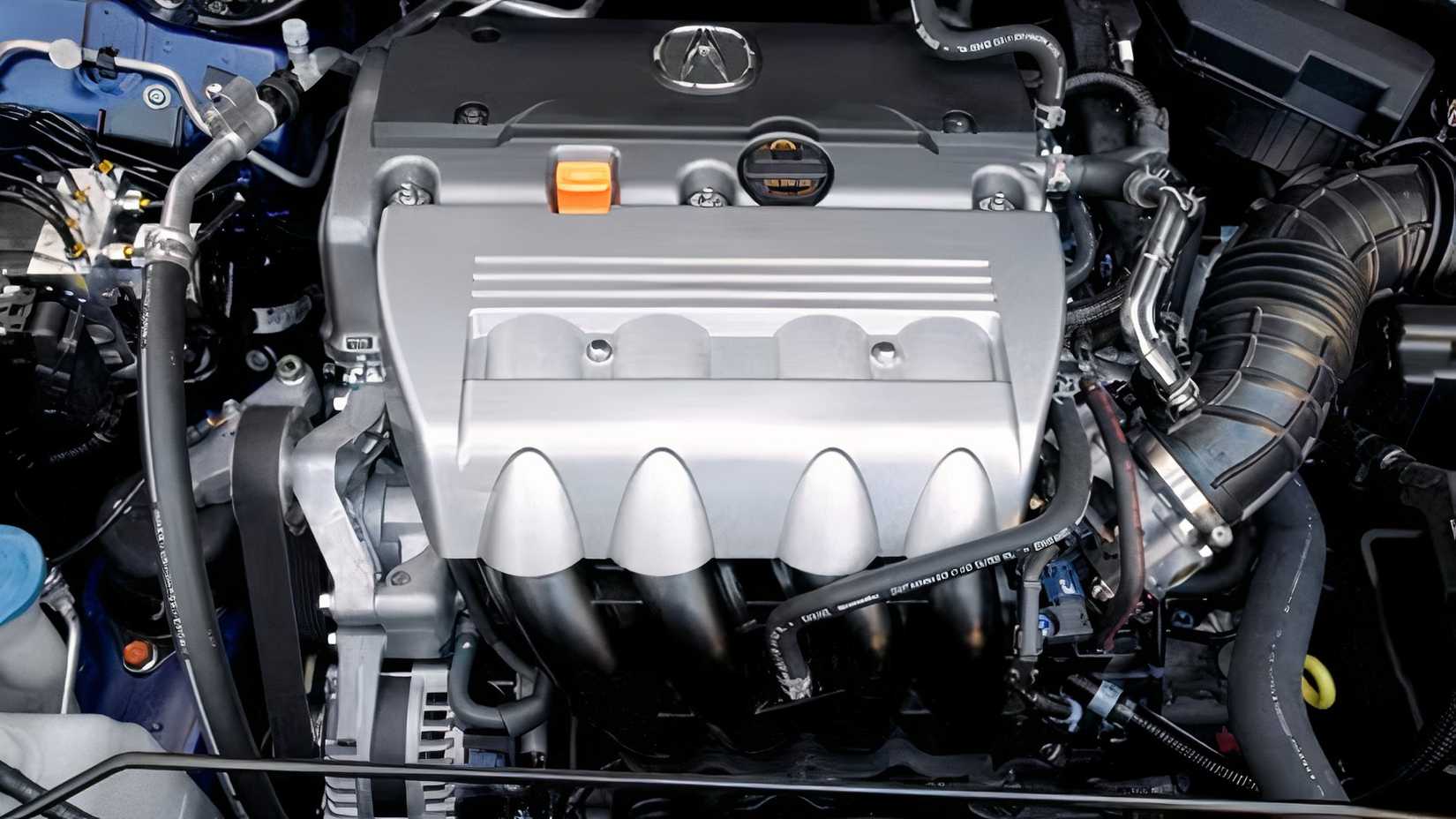 2014 Acura TSX Sport Wagon engine bay showing K24 engine