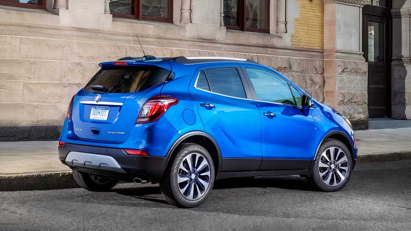 2021 Buick Encore rear 3/4 parked on the road
