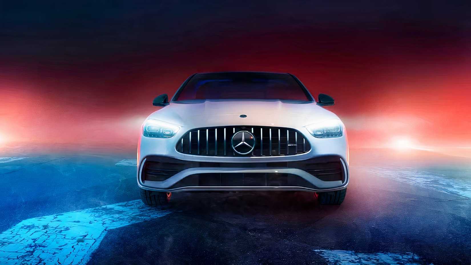 2026 Mercedes-AMG C43 in silver front