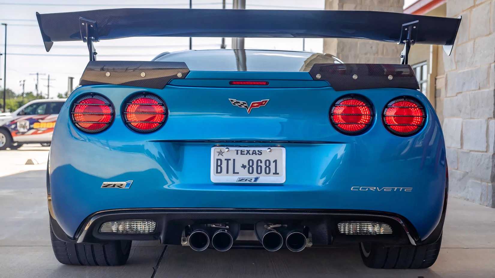 2011 Chevrolet Corvette ZR1 in blue rear