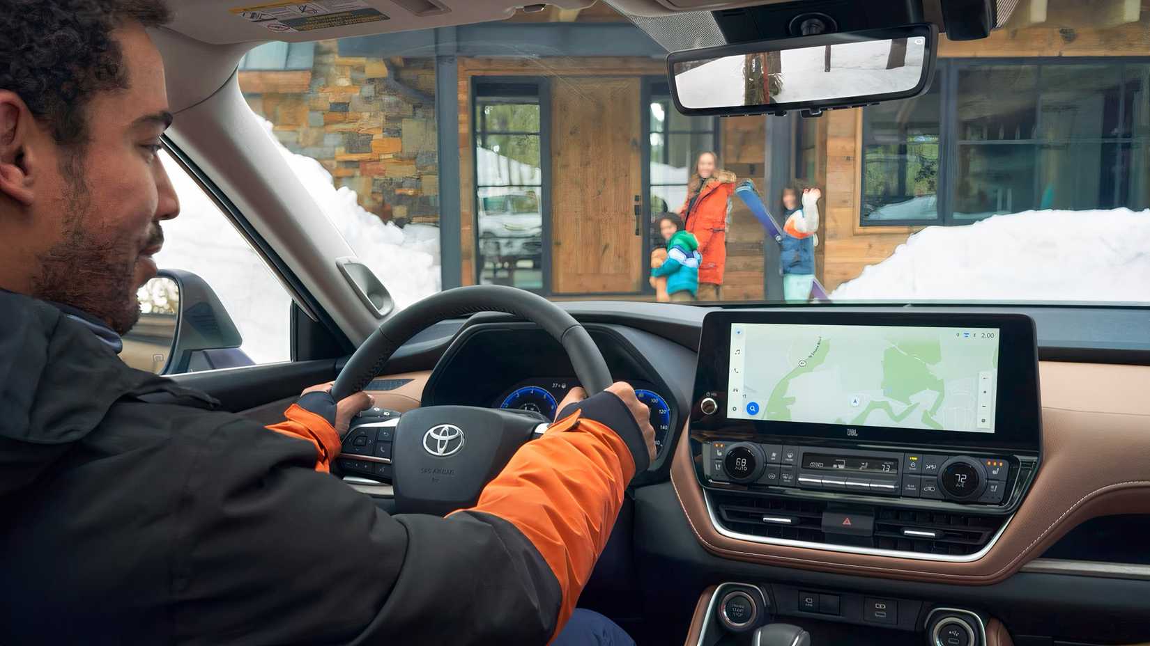 2026 Toyota Grand Highlander Hybrid interior showing cabin technology