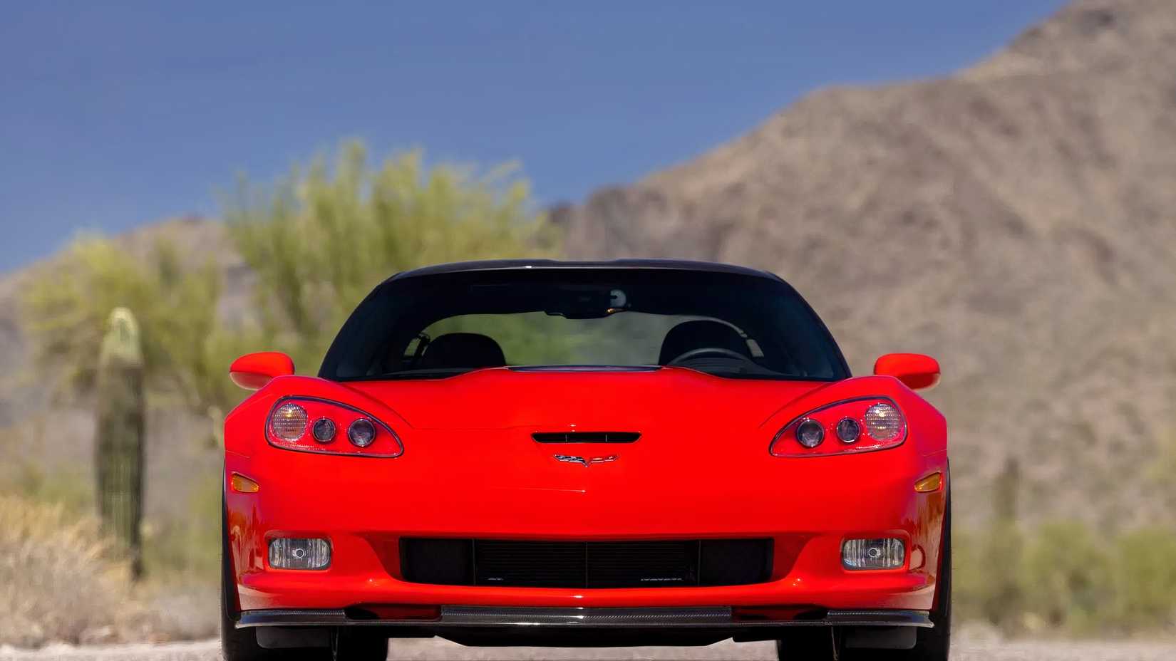 2010 Chevrolet Corvette ZR1 in red front shot