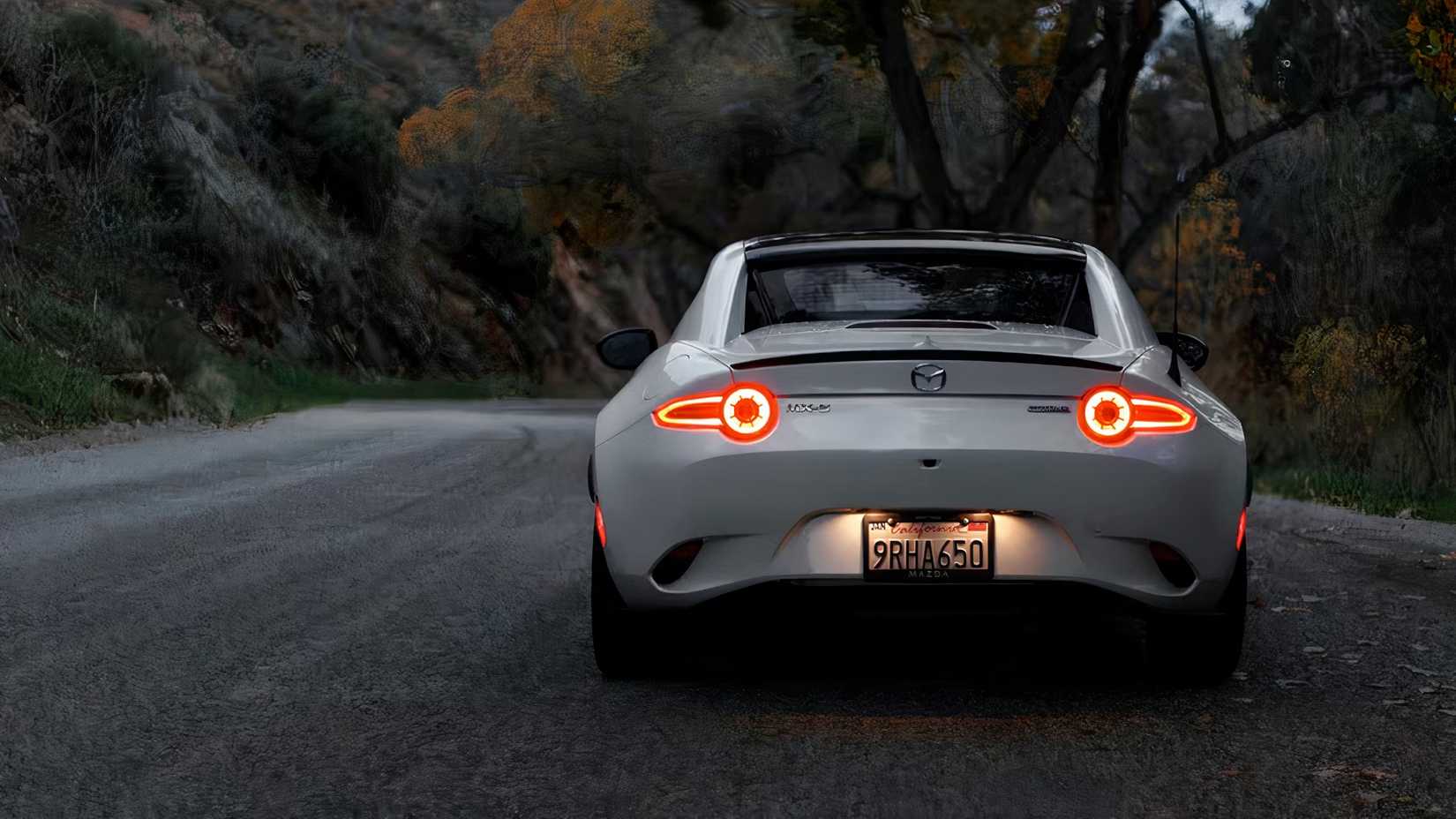 2026 Mazda MX-5 Miata RF in white rear
