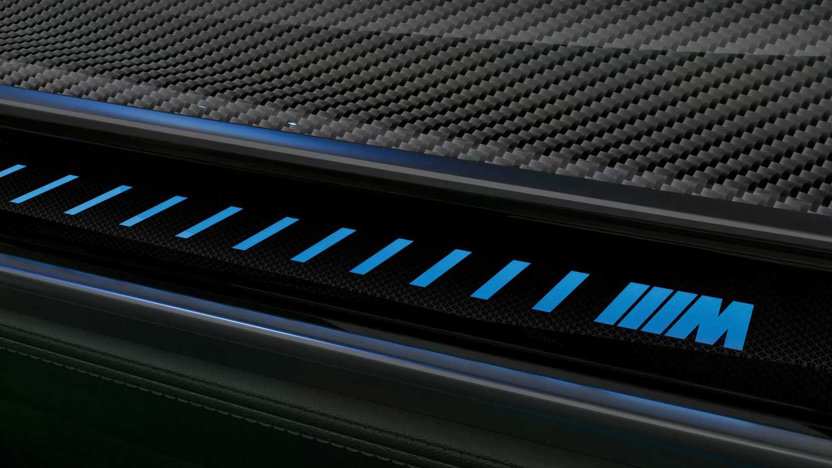 Close-up shot of 2026 BMW X5 M light strip