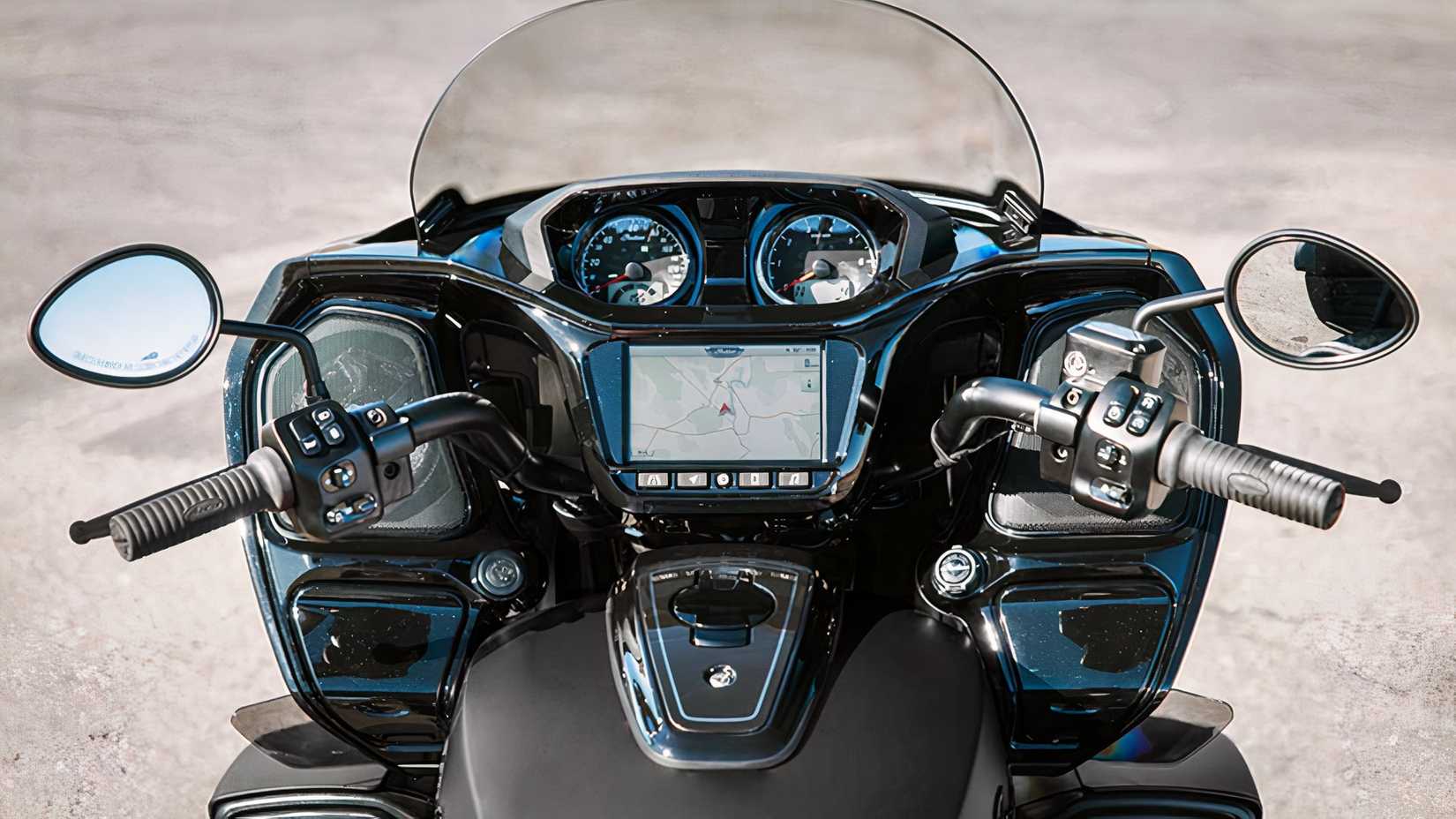 Vista da cabine do Indian Pursuit
