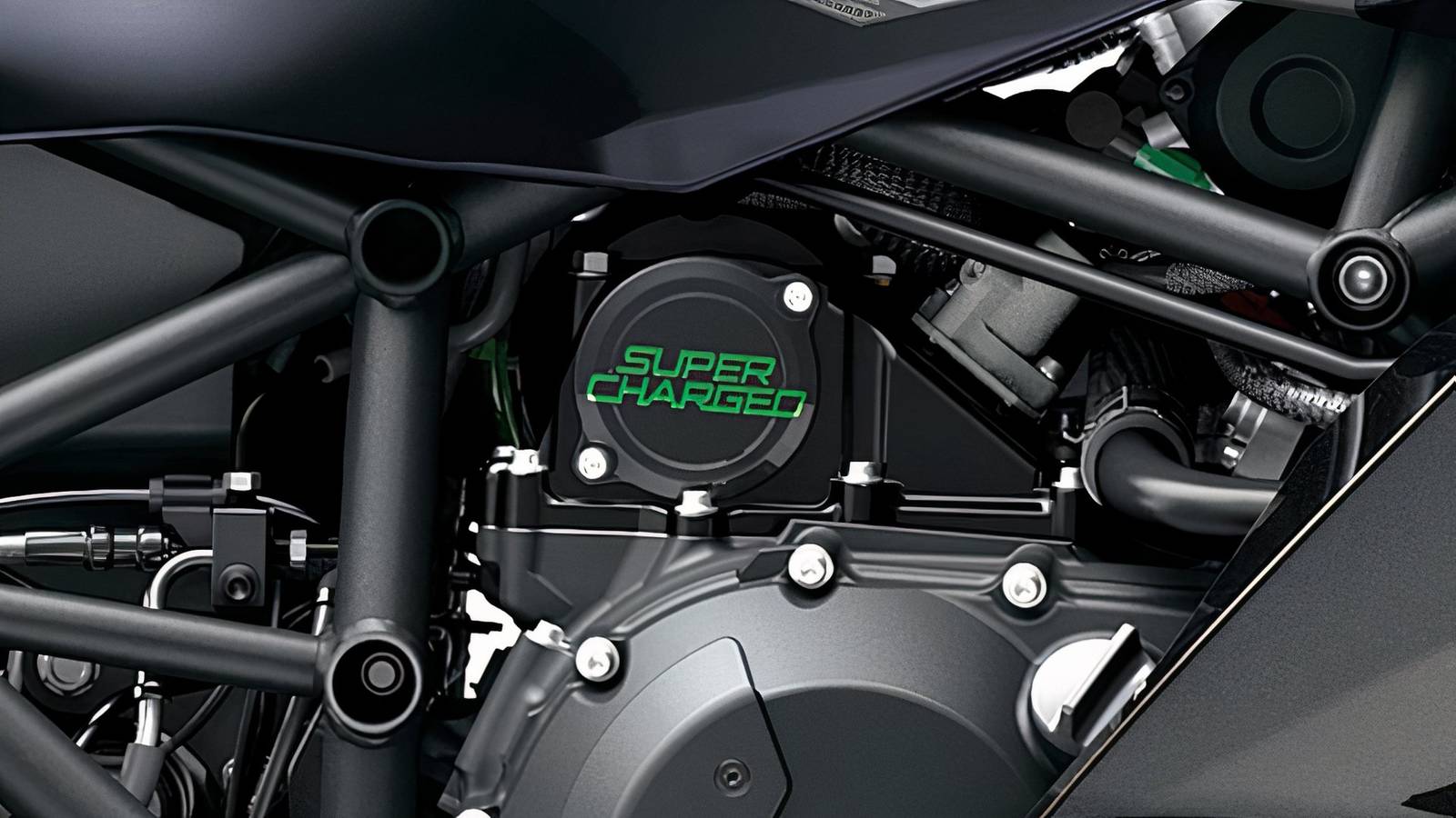 Un motociclo supercarburato Kawasaki Ninja H2 mostra un teaser per il 2027, con riduzione di potenza per rispettare le normative