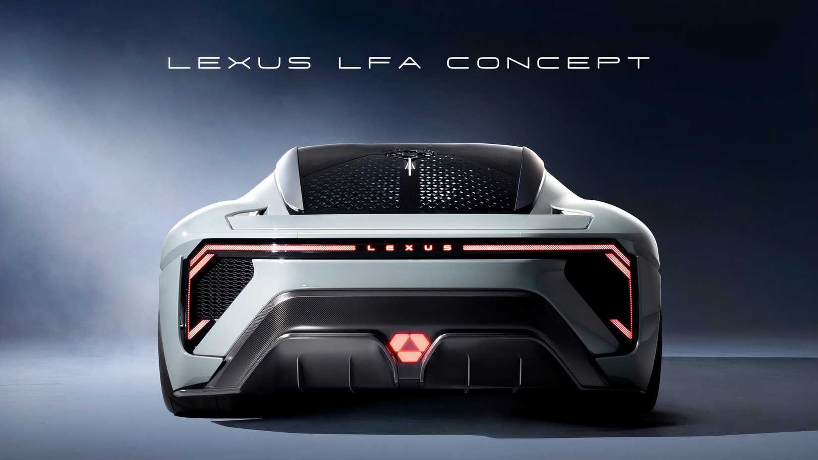 Lexus LFA Concept Rear shot parked in studio