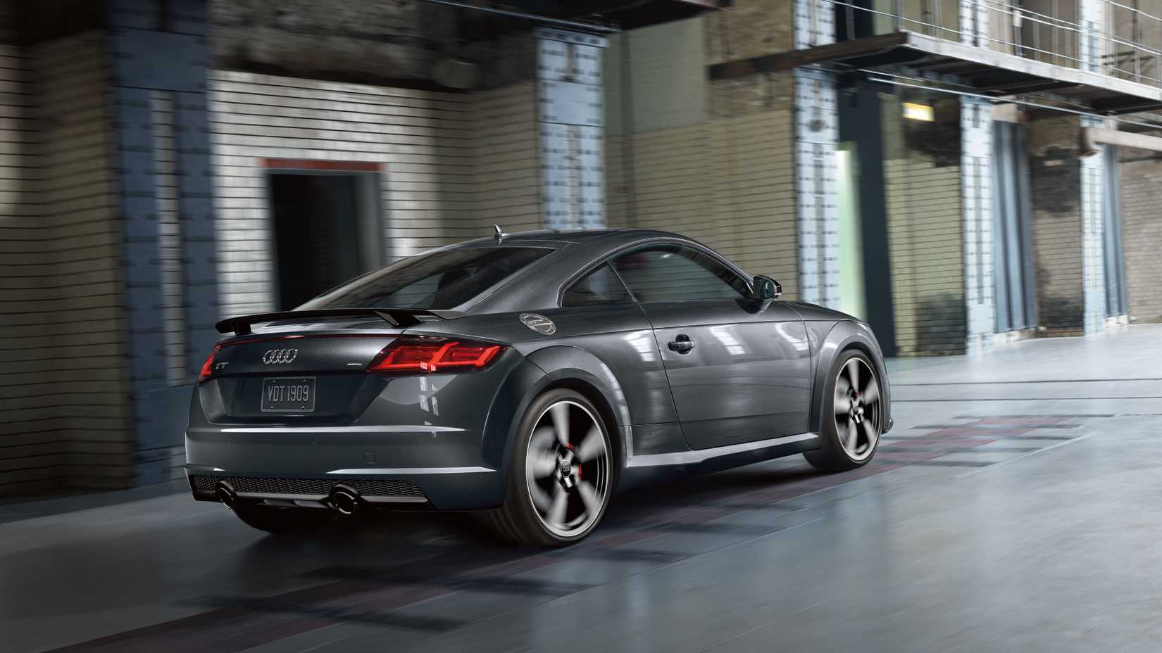 Rear three-quarters shot of a 2016 Audi TT 