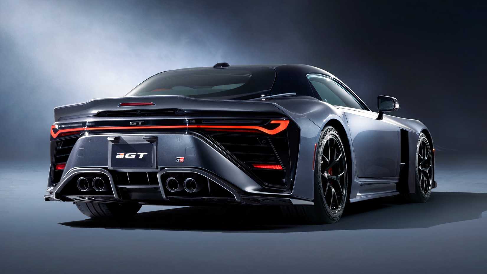 Toyota GR GT Rear 3/4 shot parked in studio