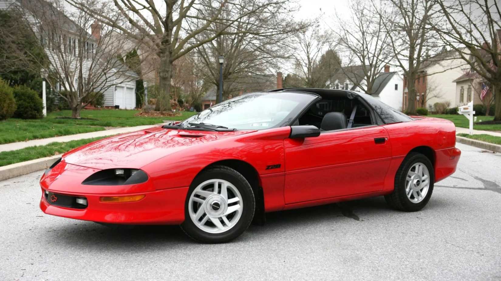 1994 Chevrolet Camaro Z28 Front 3/4 shot parked on the street