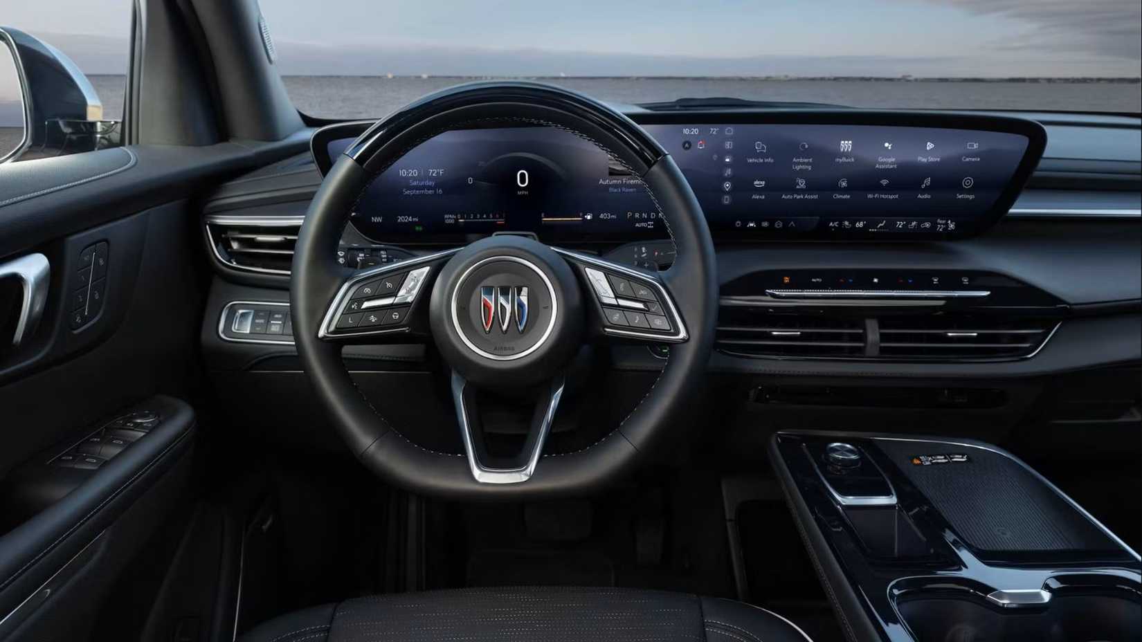2026 Buick Enclave interior shot showing dash