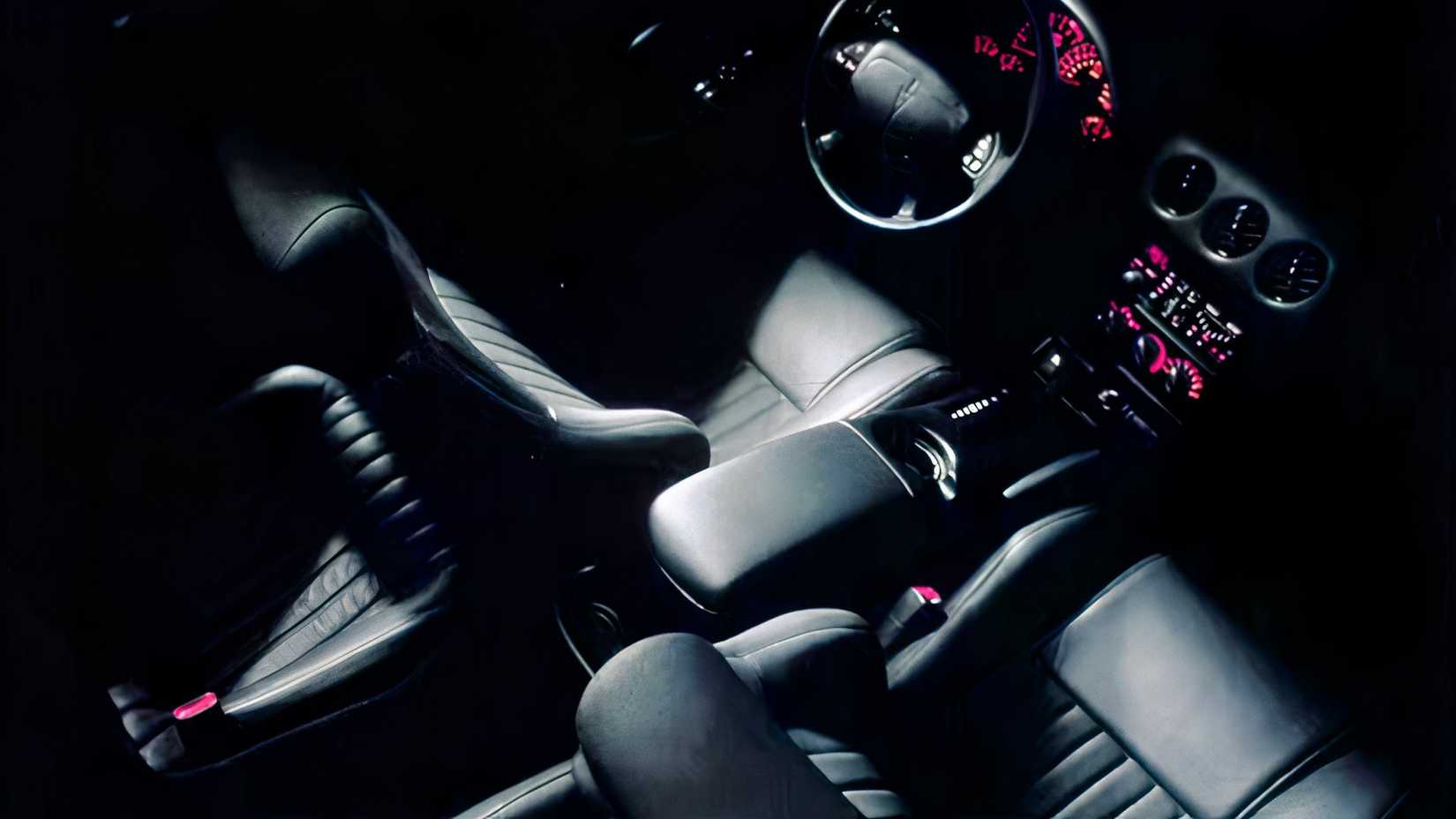2002 Pontiac Firebird interior shot showing console