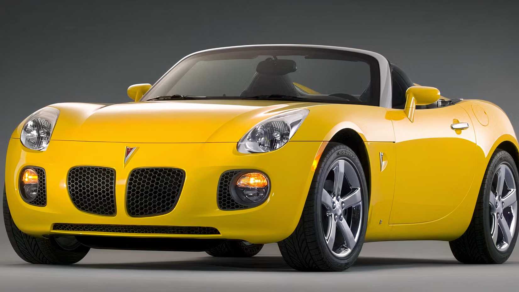 2007 Pontiac Solstice front 3/4 shot parked in studio