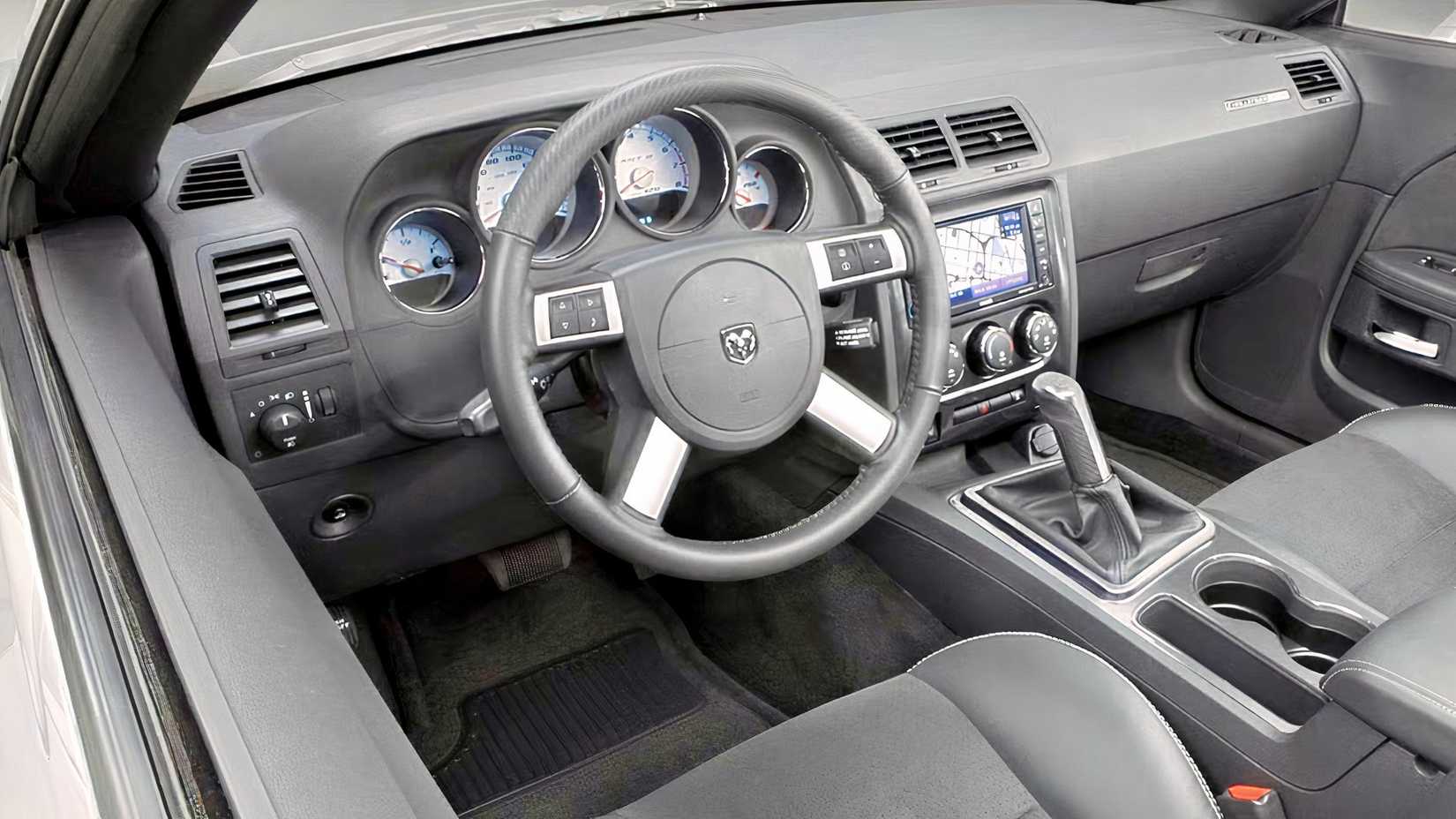 2009 Dodge Challenger RT Interior shot showing front cabin