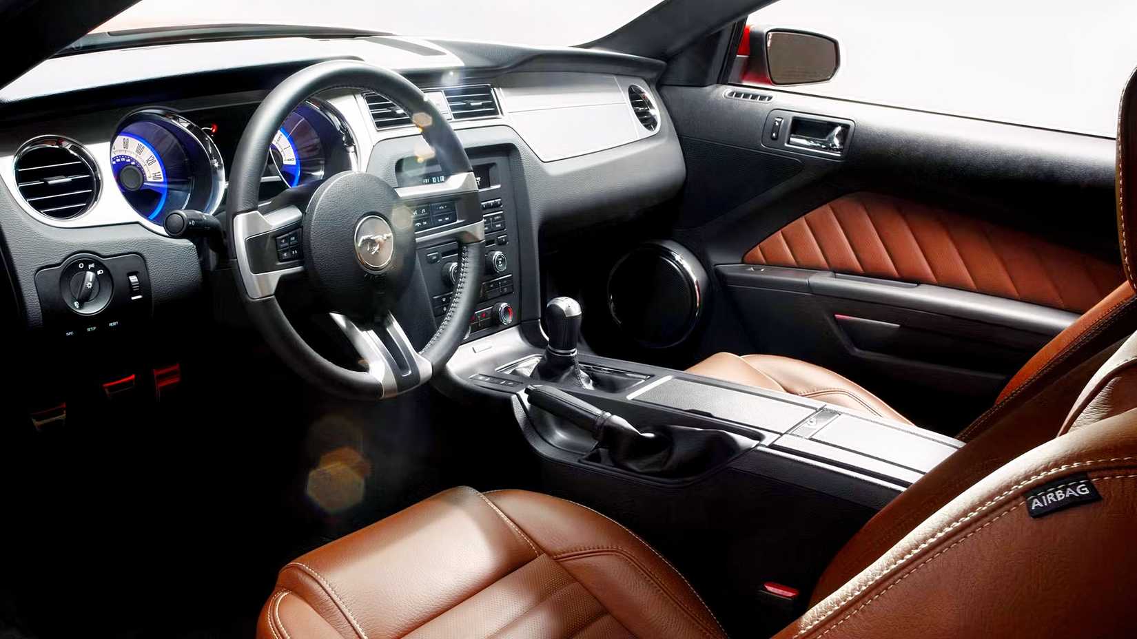 2011 Ford Mustang GT Interior shot showing front cabin