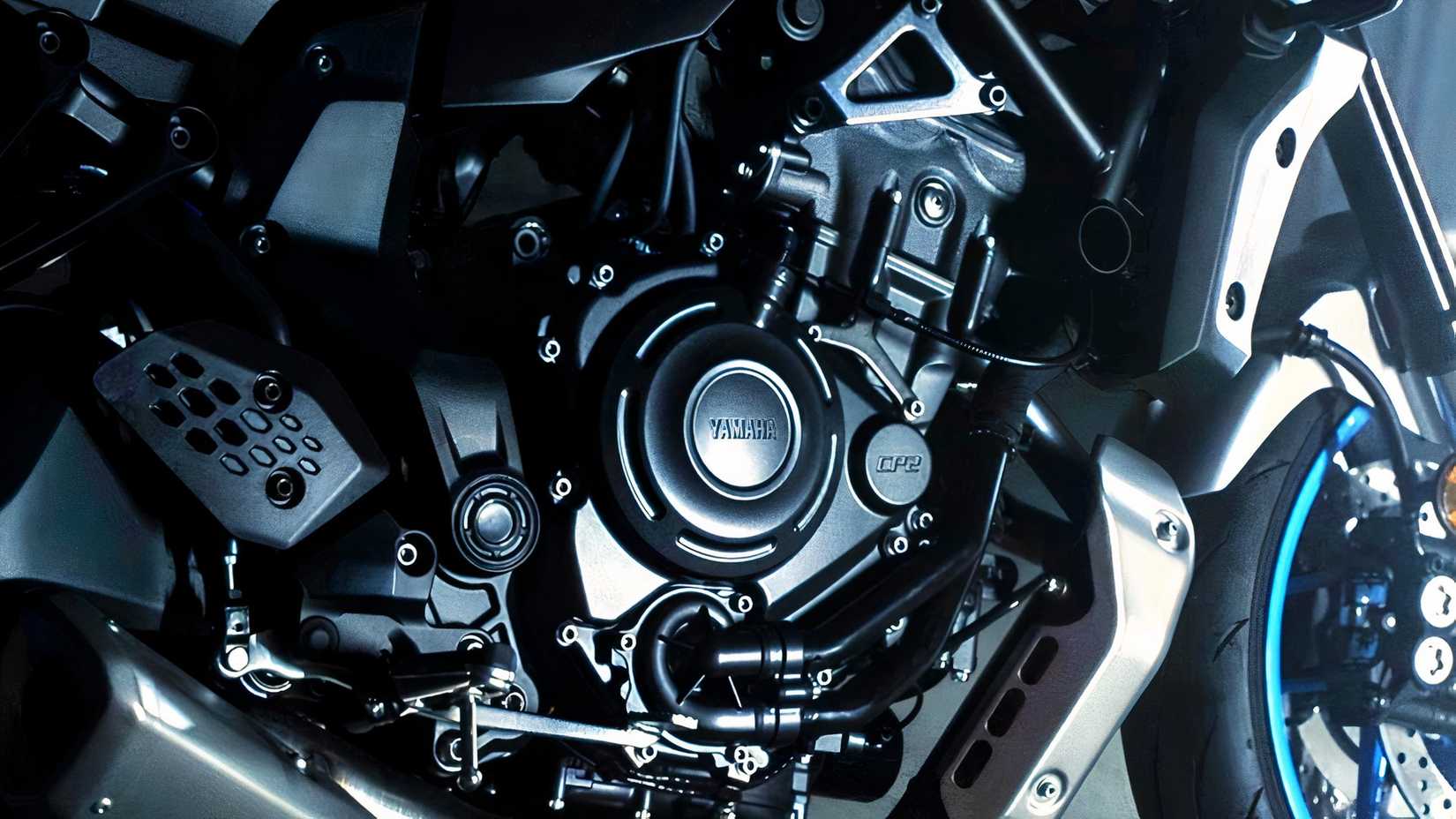 2025 Yamaha MT-07 Engine close-up shot