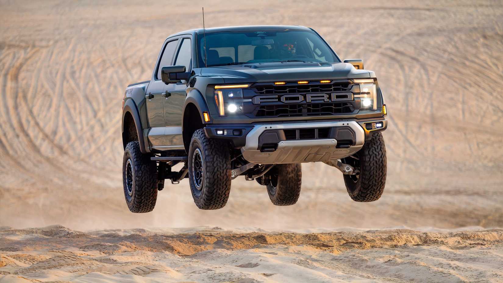 2026 Ford F-150 Raptor R Front Shot Mid Jump